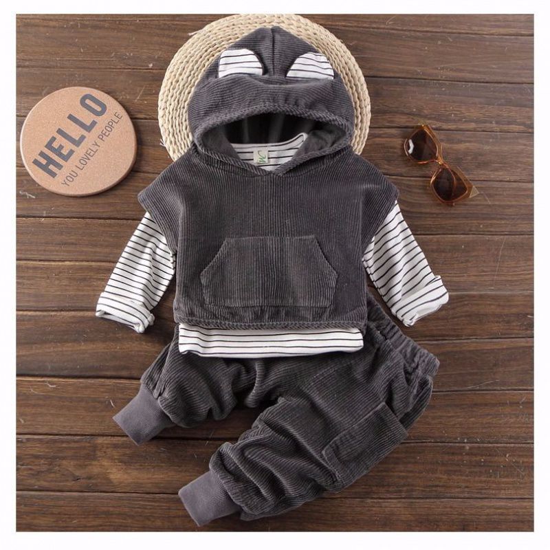 Two-Piece Hooded Set W/ Ears