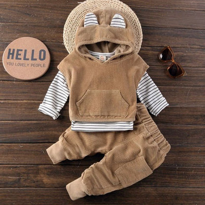 Two-Piece Hooded Set W/ Ears