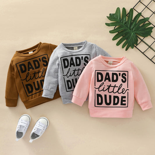 Dads Little Dude Baby Sweatshirt