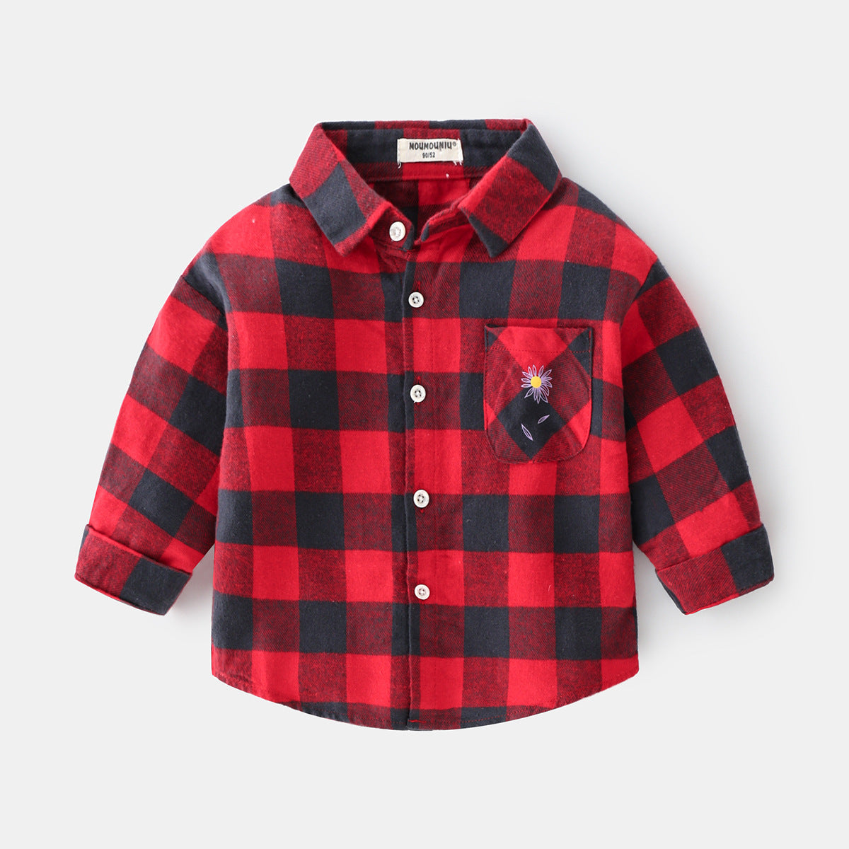 Boys plaid Long Sleeve Shirt