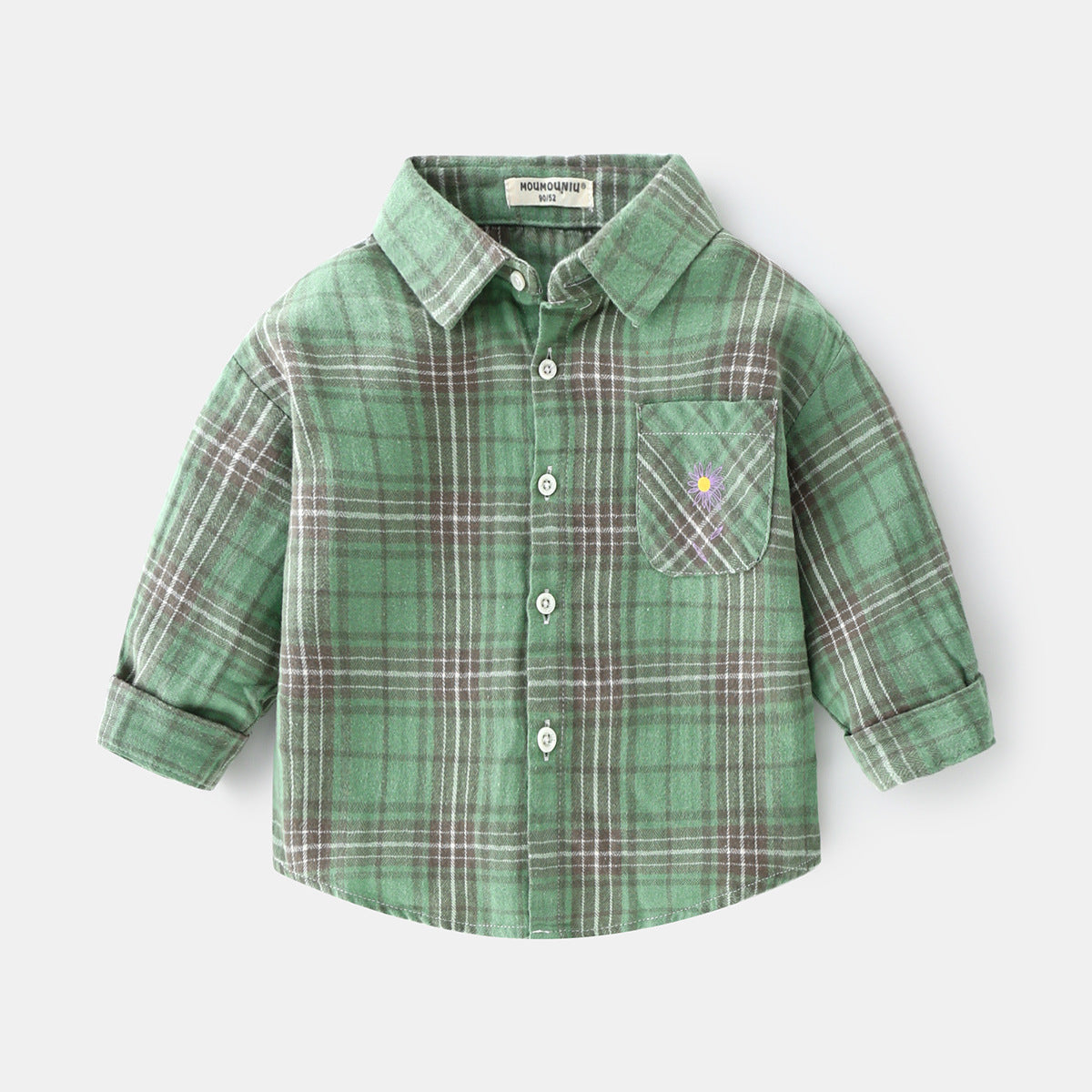 Boys plaid Long Sleeve Shirt