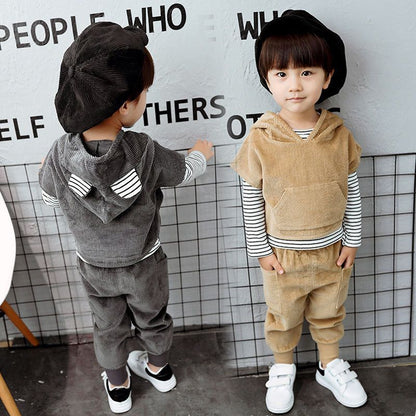 Two-Piece Hooded Set W/ Ears