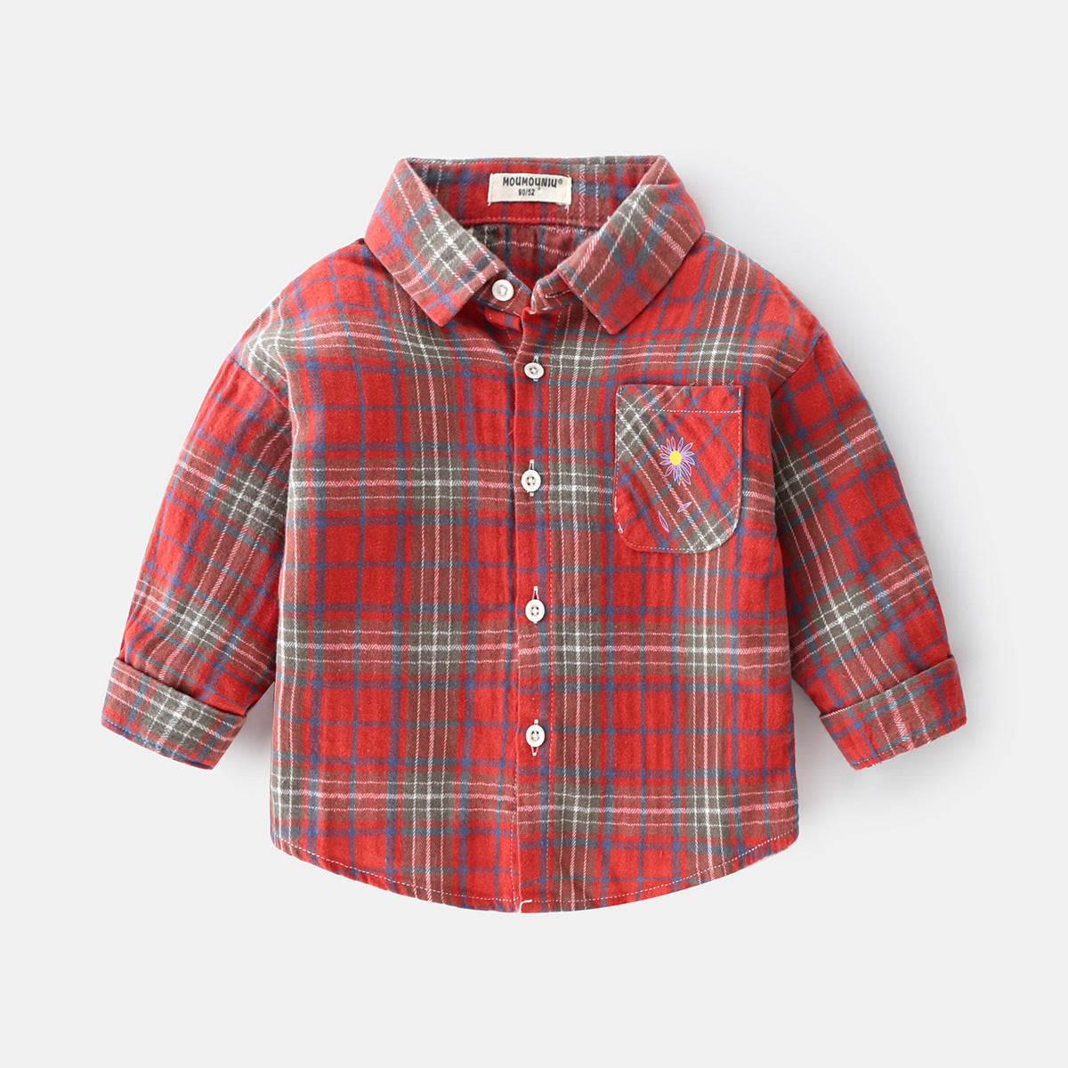 Boys plaid Long Sleeve Shirt