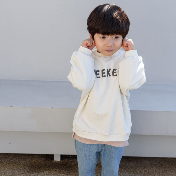 Children's Letters Loose Design Autumn Sweatshirt Baby Fashion Long-sleeved Terry Sweater