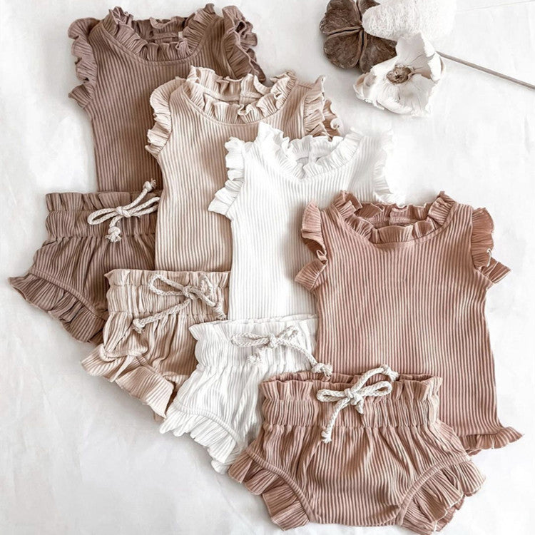 Baby One-piece Sleeveless Crawling Suit