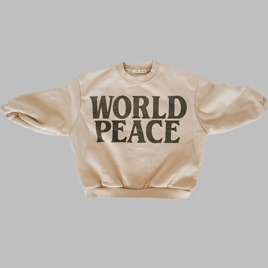 WORLD PEACE Pullover Casual Sweater for Kids