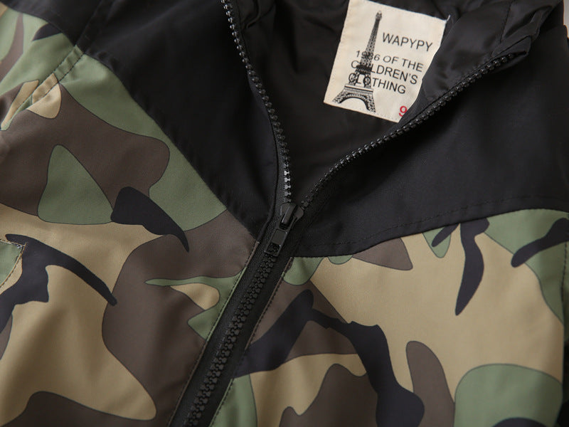 Camo Hoodie Set for Boys