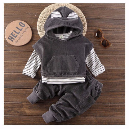 Two-Piece Hooded Set W/ Ears