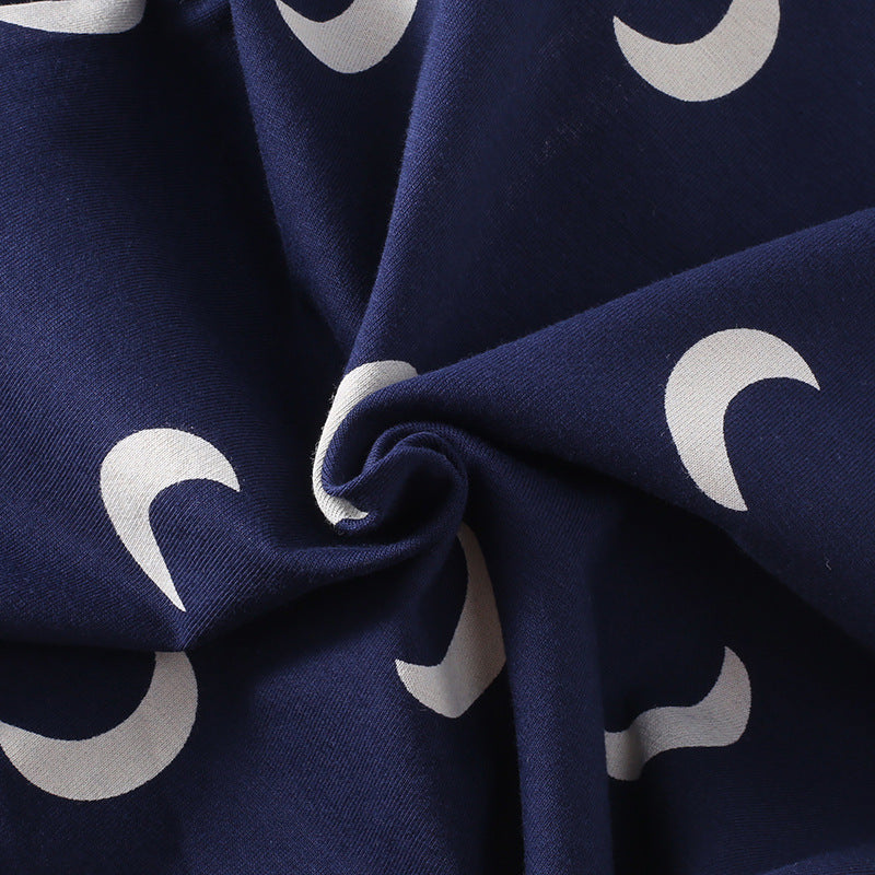 Newborn Print Moon Romper Baby Wrap Coat
