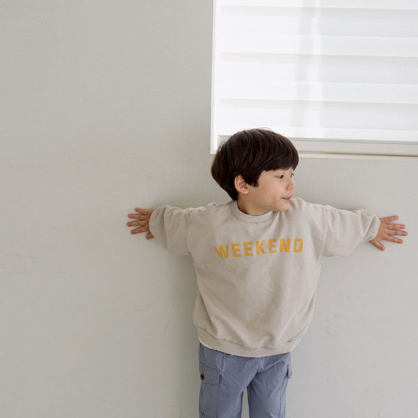 Children's Letters Loose Design Autumn Sweatshirt Baby Fashion Long-sleeved Terry Sweater