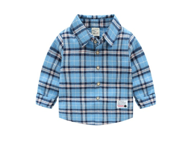 Children's Plaid Long Sleeve Shirt