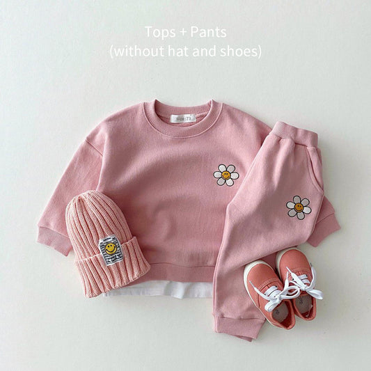 Flower Sweater Set for Girls
